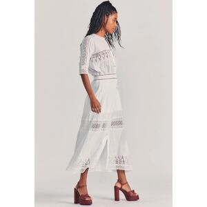 white christmas dresses Airy Poplin Midi Dress main image 0